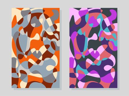 abstract vertical geometric background contemporary youth wallpaper and wall decorationのイラスト素材