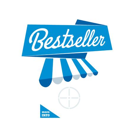 Bestseller - blue ribbon bannerのイラスト素材