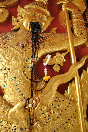 Deity who guard the thai temple’s door (1) 