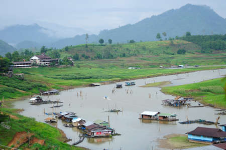 Mon rural life among nature at Sangkhla buri, Thailand の写真素材