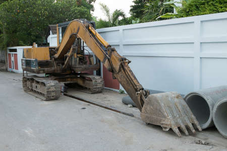 Backhoe loader truck 