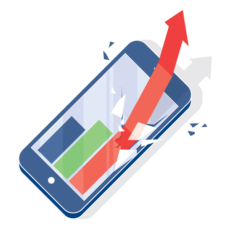 The rapid growth rates, sales. Icon for business, business symbol, icon growth, business infographic element.のイラスト素材