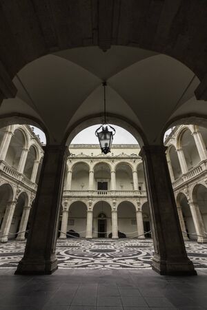Cloister of the University Square (catania, Sicily, Italy)のeditorial素材