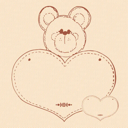 Vector teddy bear toyのイラスト素材