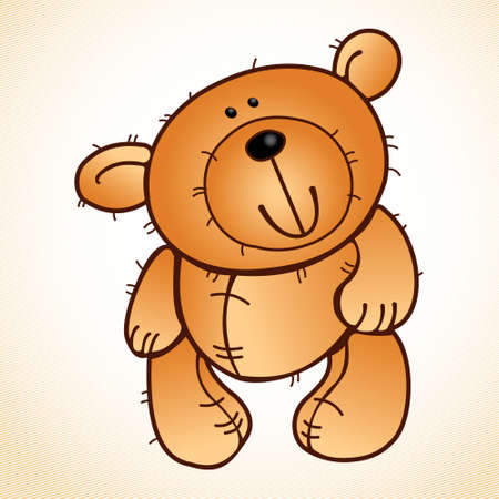 Vector teddy bear toyのイラスト素材
