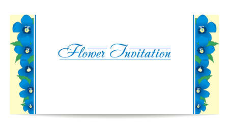 Vector flower invitationのイラスト素材