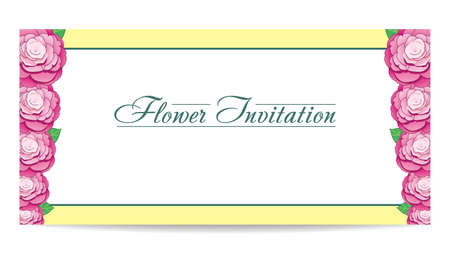 Vector flower invitationのイラスト素材