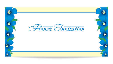 Vector flower invitationのイラスト素材