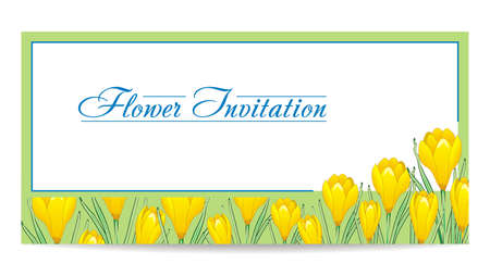 Vector flower invitationのイラスト素材