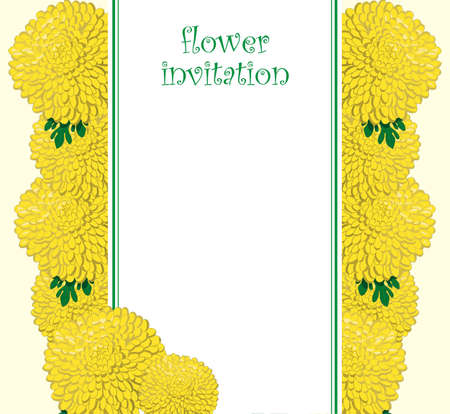 Vector flower invitationのイラスト素材