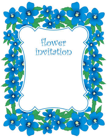 Vector flower invitationのイラスト素材