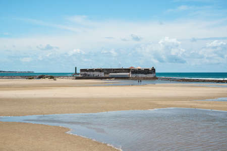a fortrest by the beach in brazilの写真素材