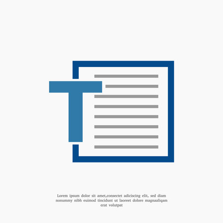 Letter T Document logo design templateのイラスト素材