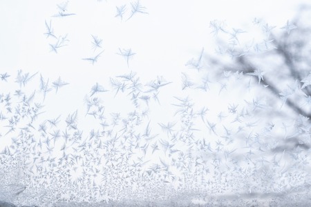 Frosted glass at -5 Celsius degrees.の写真素材