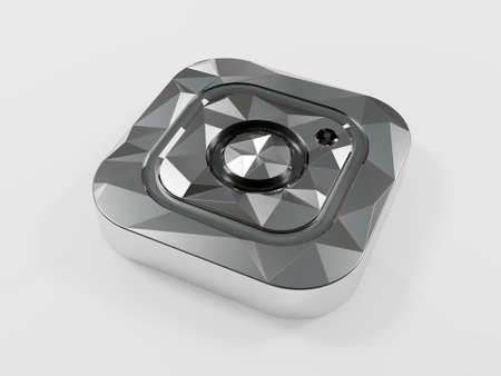 Diamond Instagram Award like Diamond play buttonのeditorial素材