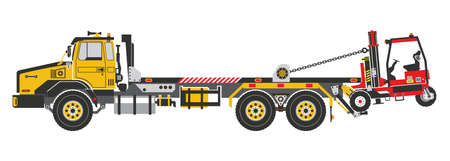 Moffet Truck aka Forklift Truck Non-Semi Truck vectorのイラスト素材