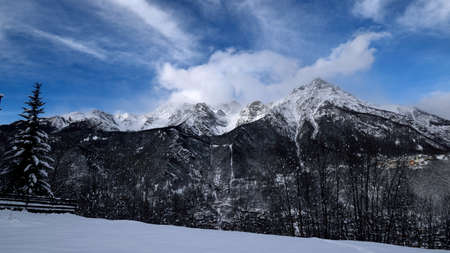 View on Monte Braccia and Pizzo Cassandraの写真素材