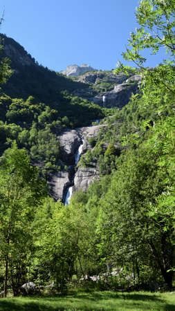Waterfalls in Val di Melloの写真素材