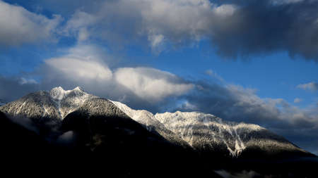 Peaks Pizzopidocchio and Vespolo with the snow in early springの写真素材