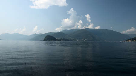 Lake of Como: view of Bellagioの写真素材