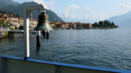 Boat bell in Cadenabbia portのeditorial素材