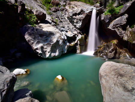 Waterfalls of Lanterna creekの写真素材