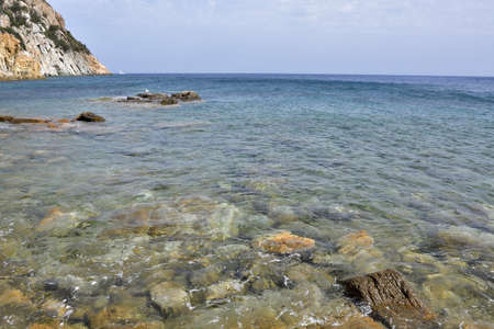 View of eh sea from Enfola beachの写真素材