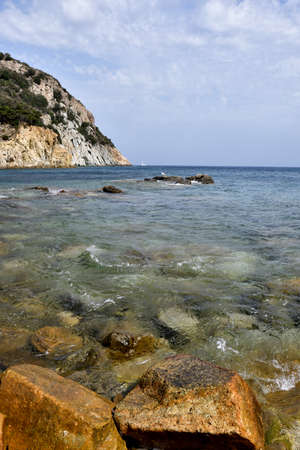 View of eh sea from Enfola beachの写真素材