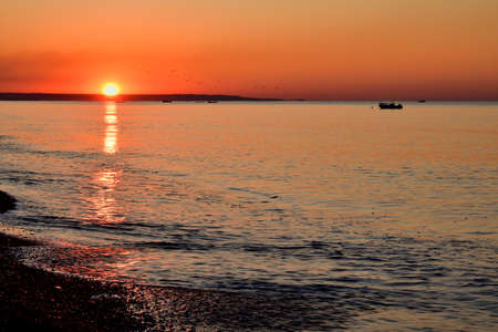 The new sun born in Calabria summer.の写真素材