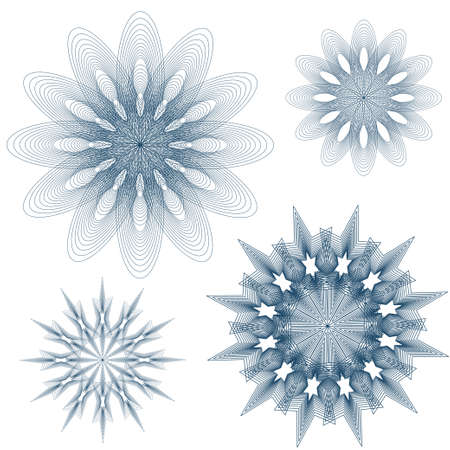 round lace pattern. design element. vector illustrationsのイラスト素材