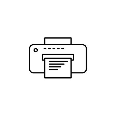 Printer vector icon, document printing symbol. Modern, simple flat vector illustration for web site or mobile appのイラスト素材