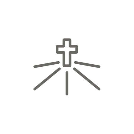 Spiritual symbol vector icon. Spiritual concept vector illustration.のイラスト素材