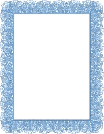 Certificate diploma template. Blankの写真素材