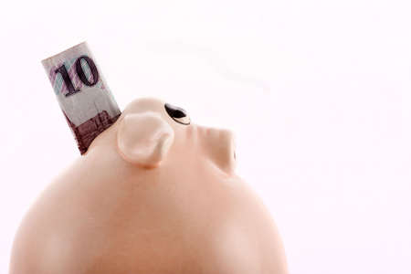 Pig moneyboxの写真素材