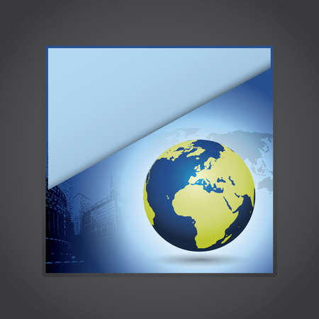 Corporate eco folderのイラスト素材