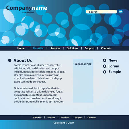 Website Template Vectorのイラスト素材