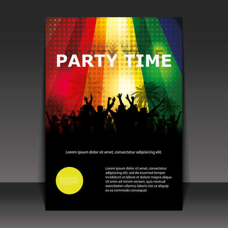 Flyer Design - Party Timeのイラスト素材