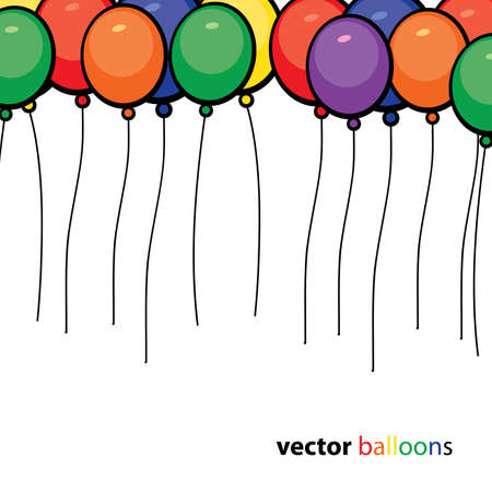Party Balloons Backgroundのイラスト素材
