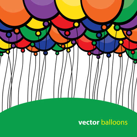 Party Balloons Backgroundのイラスト素材
