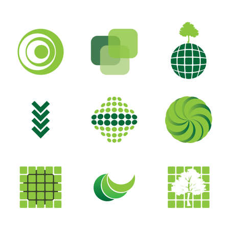 9 iconsのイラスト素材