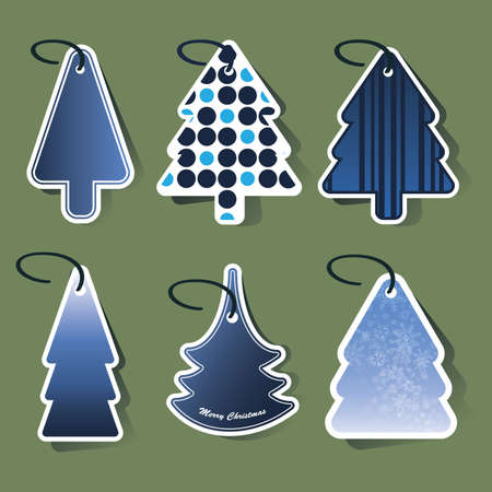 Christmas tree price tagsのイラスト素材