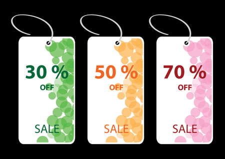 illustrations of discount sale tagsのイラスト素材