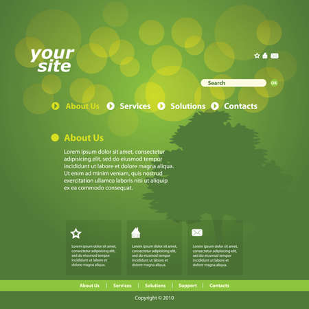Abstract business web site design template vectorのイラスト素材