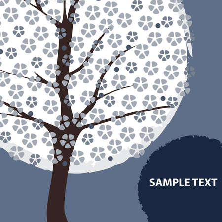 Greeting Card: Nature, Spring, Cherry Flowersのイラスト素材