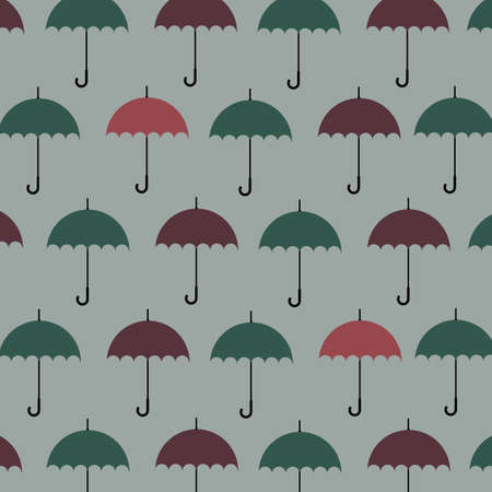 Umbrella pattern background のイラスト素材