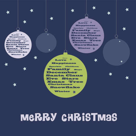 Christmas ballsのイラスト素材