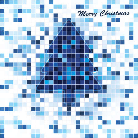 Christmas Tree Cardのイラスト素材