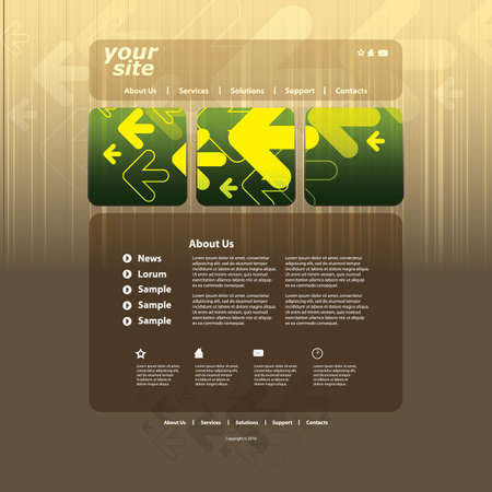 Abstract business web site design template のイラスト素材