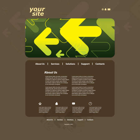 Abstract business web site design templateのイラスト素材