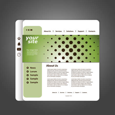Abstract business web site design template vectorのイラスト素材